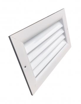 Lüftungsgitter 700 x 400 mm weiss Strangprofil incl. Dichtung, Edelstahlschrauben, Dübel, Insektenschutz